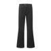 Vibe Trendy Flared Men's Solid Color Loose Jeans Long Design Sense Pleated Knee Hippie Niche Pants_mkmklike.com