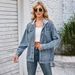Chicco European And American Cross-Border Trade Women's Fashion New Vintage Washed Denim Jacket Top_mkmklike.com