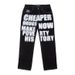 Men's Clothing New Style Letter Print Retro Casual Pants Loose Basic Jeans Couple Fashion Simple Straight Pants_mkmklike.com