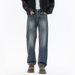 Cleanfit Elastic Autumn And Winter New Jeans Men's Fit Straight Loose Plus Large Size Youth Middle Waist Chaozhi Clothes Decoration K11 Denim Shili_mkmklike.com