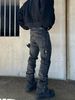 Men's Slim Fit Distressed Jeans – Vintage Washed Denim Pants With Stretch Comfort, Tapered Leg & Raw Hem (XS-XXL, Mid-Rise, Zip Fly)_mkmklike.com