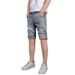 2025 New Five-point Denim Shorts Men's Summer Embroidery Slim-fit Loose Straight Middle Pants Casual Five-point Pants Men's_mkmklike.com
