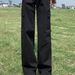 High-waisted Black Denim Work Women, 2023 Summer New Style, Versatile And Fashionable, Extra-long Floor-length Pants For_mkmklike.com