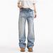 Men's Clothing Spring And Autumn Cool Vintage Washed Denim Jeans For Men - Classic Straight Fit, Distressed Casual Trousers With Retro Style_mkmklike.com