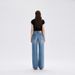 2026 New Spring/Summer Lyocell High-End Women's Jeans, Non-Stretch, Loose Fit, High Waist, Cropped Straight Wide-Leg_mkmklike.com