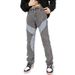 Vintage Washed Distressed Jeans For Men – High-Street Style, Patchwork & Relaxed Straight Fit (S-XXXL, Charcoal Grey)_mkmklike.com