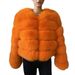 Women's Fur Coat Imitation Fox Fur Splicing Winter Thickened Warm Long-sleeved Short Fur Coat_mkmklike.com