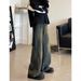 BOY Spring And Autumn American Retro Jeans Loose Fit Stylish Casual Wide-leg Trdy Brand Ins High Street Flared Pants For_mkmklike.com