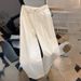 Women's Clothing New White Loose Jeans For Women Slim And Concealing Pear Shaped Body All Match Wide Leg Straight Trousers_mkmklike.com