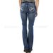 Women's Clothing Slim Fit Thin Washed Embroidery Sweet Curve Jeans For Women_mkmklike.com
