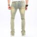 Spring 2025 European-USA Fashion Jeans Men's Mid Waist Elastic Abrasion Broken Hole Cowboy Pants_mkmklike.com