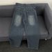Men's Deconstructed Vintage Jeans – Relaxed Straight-Leg Denim Pants With Artisan Wash (S-3XL, Distressed Blue)_mkmklike.com