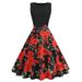 Women's temperament fashion gentle style dress skirt female print skirt_mkmklike.com