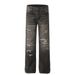 Distressed Vintage Jeans For Men American Hip-Hop Style Washed Color Block Ripped Loose Straight Pants Long Trousers_mkmklike.com