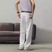 Men's White Straight Leg Jeans - Classic Cotton Denim Pants For Teenagers & Young Adults - Relaxed Fit Washed Casual Trousers_mkmklike.com