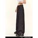 Women's Clothing Washed Black Retro Jeans High Waist Loose Wide Leg Mopping Pants_mkmklike.com