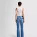 Stretchy Mid Rise Flare Jeans For Women – Comfortable Cotton Blend Denim Pants With Classic Flare Leg & Versatile Style_mkmklike.com