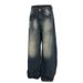 2025 Washed Vintage Jeans For Men And Women Summer New Loose Wide-Leg Pants Floor-Length Trousers_mkmklike.com