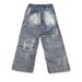 Men's Jeans Ins Print Four Seasons Loose Casual Straight Wide Leg Pants_mkmklike.com