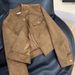 Short Suede Women, New Spring/autumn 2025 Trendy And Stylish Jacket For Petite Women With A High-end Feel_mkmklike.com