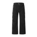 Vintage Washed Straight-Leg Jeans For Men, Hip-Hop Loose Casual Floor-Length Pants With Frayed Edges And Wide Legs_mkmklike.com