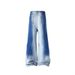 WASSUO NEST Men's Blue Ombre Jeans - Relaxed Fit Vintage Washed Trousers For Casual Wear_mkmklike.com