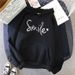 Women's clothing 2023 new autumn letter hooded loose ladies sweatshirt women's tops _mkmklike.com