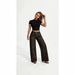 Women's High-Waisted Wide Leg Jeans Retro American Style Leopard Print Loose Fitting Floor-Length Trousers_mkmklike.com