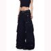 European And American Cross-border High Street Heavy-duty Functional Deconstructed Multi-pocket Cargo Pants, Women's_mkmklike.com