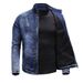 Loom 2022 Spring Autumn New Men's Jacket Trendy European And American Style Casual Stretch Washed Denim Top_mkmklike.com
