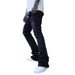 HME Men's Slim Fit Jeans Fleece Lined Thickened Frayed Edges High Street Style Slightly Flared Pants European American Cross Border TikTok_mkmklike.com