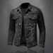 Pulse Pulse Venom European And American Washed Classic Denim Jacket For Men Youth Street Handsome Coat Trendy Turn-down_mkmklike.com