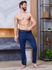Men's Elastic Waist Drawstring Jogger Jeans - Relaxed Fit Straight Leg Casual Trousers With Stretch Comfort_mkmklike.com