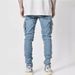 Men's Clothing New Jeans Men's Side Pocket Elastic Skinny Jeans_mkmklike.com