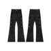 Men's Clothing American Style Dark Heavy Retro Zipper Irregular Personality High Street Jeans Unisex Trousers_mkmklike.com