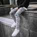 Men's Clothing Men's Worn Out Stretch Jeans Skinny Jeans Men's Jeans_mkmklike.com
