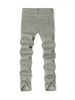 Men's Clothing Men’s Straight Leg Jeans – Retro Green Washed Denim Pants, High Street Fashion & Casual Wear_mkmklike.com