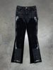 European And American Fashion Ins Workwear Hit Men's Denim Overalls Stretch Patch Denim Layered Flared Pants_mkmklike.com