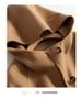 Women's Clothing quality double sided wool coat with hood and short button for women_mkmklike.com