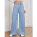 Women's Clothing Relaxed Fit Lazy Style Jeans Straight Leg Comfortable Cotton Stretch Denim Pants Casual Streetwear (Light Blue, Dark Blue, Black)_mkmklike.com