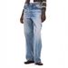 Men's American Style Straight Leg Jeans Washed Distressed Vintage Loose Fit Streetwear Trendy Wide Leg Long Pants_mkmklike.com