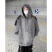 Loom European And Hip Hop For Men, Trendy High-End Washed Vintage Patchwork Hooded Denim Sweatshirt, American Retro Jacket_mkmklike.com
