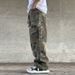 Men's Clothing American Street Retro Loose Straight Camouflage Overalls Men's Heavy Washed Handmade Patches Cut Trendy Military Pants_mkmklike.com