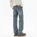 Cleanfit New Jeans Men's Harlan Loose Straight American Retro Wash Double Craft Large Size Youth Mi Kezhi Clothes Decoration Shili Coco K11 Denim_mkmklike.com