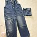 Vintage Distressed Denim Jumpsuit For Women – Relaxed Fit With Adjustable Buckles, Retro Oversized Romper_mkmklike.com