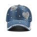 Hot Sale Baseball Cap Rivet Love Heart Cowboy Hat Summer Sunshade Fashion Vintage Snapback Hats For Women Casual Outdoor_mkmklike.com