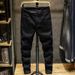Men's Clothing Ripped Patch Jeans Spring And Autumn New Trendy Brand Black High Street Versatile Slim Fit Skinny Casual Trousers_mkmklike.com