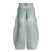 New Autumn Korean Style Washed Jeans Solid Color Straight Loose Men's Casual Pants_mkmklike.com