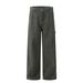 American Retro Gray Workwear Jeans For Women, New Autumn Style, Washed And Distressed, Loose Wide-leg Casual Pants_mkmklike.com