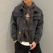 American Denim Jacket Men's Spring And Autumn High-end Trendy Ins Versatile Jacket Ruffian Handsome Gown Loose Version Top And Clothing_mkmklike.com